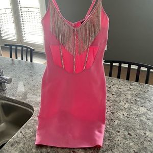 Akira Hot Pink Bandage Dress Size S/M